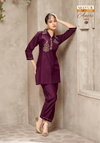 Aneri Vol 1 By Mayur Heavy Vertican Silk With Heavy Embroidery Co Ord Set Exporters In India